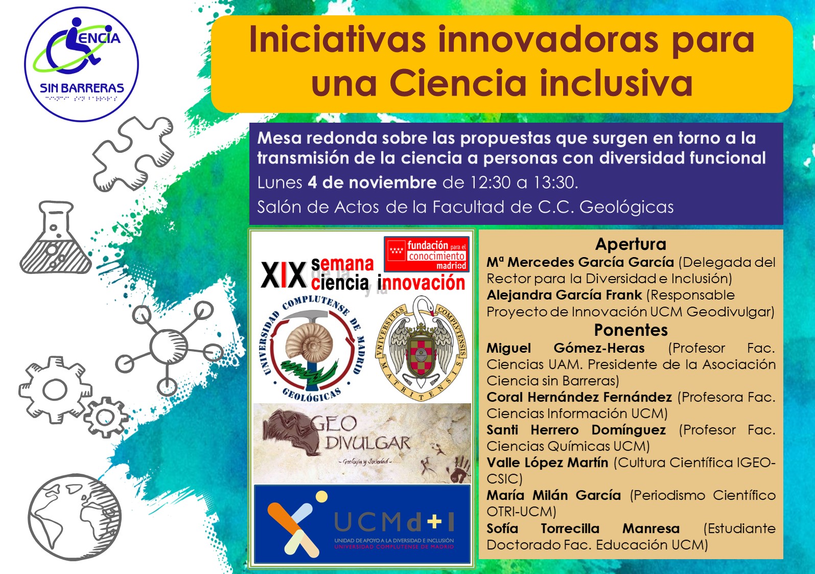 Mesa Redonda "Iniciativas innovadoras para una Ciencia inclusiva"